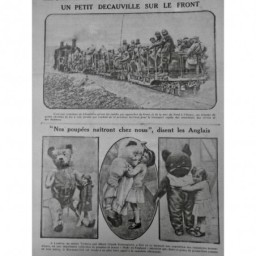 1916 TRAIN BLINDÉ CHEMIN FER DECAUVILLE FRONT SOLDAT VOIE TRANSPORT MUNITION