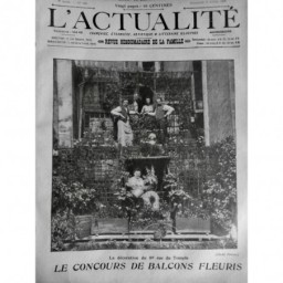 1906 A CONCOURS BALCON FLEURI PRIX FLEURS PLANTES DECORATION VERDURE