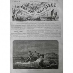 1872 CHASSE PÊCHE ST NAZAIRE SUR LOIRE SANGLIER MER BARQUE CARABINE