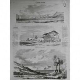 1868 MI ILES COMORES BAIE MOELI HABITATION REINE PAYSAGE REINE FERTILITE