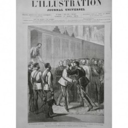 1875 I MI VENISE FRANCOIS JOSEPH EMPEREUR ROI VICTOR EMMANUEL GARE  3 JOURNAUX