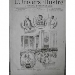 1894 UI MICHELET PARIS CEREMONIE HONNEUR PANTHEON BUSTE BOURGEOIS VALERIEN