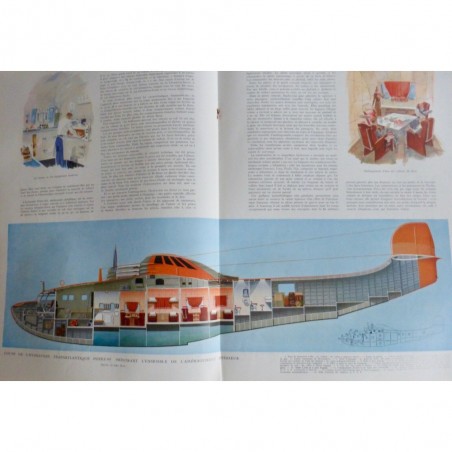 1942 I AVIATION HYDRAVION TRANSATLANTIQUE PORTEZ 161 AMENAGEMENT INTERIEUR