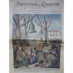 1920 DC CEREMONIE CATHOLIQUE BENEDICTION CLOCHE EGLISE PRETRE PORDENONE