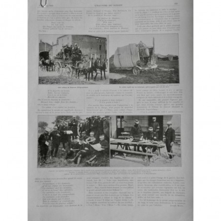 1912 I DSE AVIATION MILITAIRE TRANSPORT AVION REMORQUE VOIE TERRE