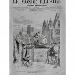 1879 MI NOTRE DAME PARIS PLACE GREVE ESMERALDA DONNE BOIRE QUASIMODO