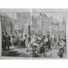 1888 MI LUXEMBOURG PROCESSION DANSE D'ECHTERNACH MARDI PENTECOTE DESSIN HAENEN