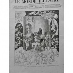 1888 MI VIELLES COUTUMES MAI LEGENDE BOEUF VIELLÉECHEVIN ROBE RAMEAU AUBEPINE