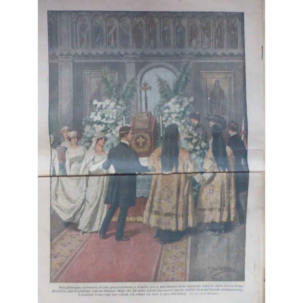 1919 DC CEREMONIE LONDRES FETE ORTHODOXE MARIAGE PRETRES RELIQUE