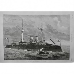 1887 I CUIRASSE ESCADRE LE TERRIBLE CONSTRUCTION NAVIRE GRAND TONNAGE TILLY