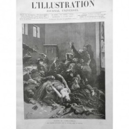 1887 I INCENDIE FEU CATASTROPHE OPERA COMIQUE DECOUVERTE CADAVRE BUVETTE