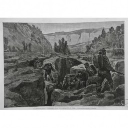 1872 I JURA MONTAGNE DOUANE CONTREBANDIER SAUT VASELINE CREVASSE CONTREBANDE