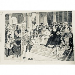 1895 UI MARIONNETTE REPRESENTATION PALAIS COUR AUTRICHE PARAVENT MUSICIEN