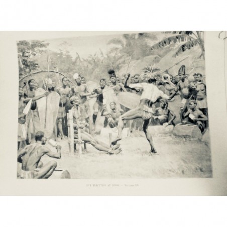 1895 UI CONGO EXECUTION ESCLAVE CHAISE LIEN JUSTICE TAMBOUR SORCIER DECAPITATION