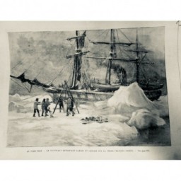 1896 UI POLE NORD MER GLACE NEIGE "WINDWARD" NANSEN JACKSON TERRE FRANCOIS-JOSEP