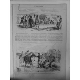 1868 ABYSSINIE ETHIOPIE EXPEDITION ANGLAISE FEMME ABYSSIENNE PROVISION CAMP