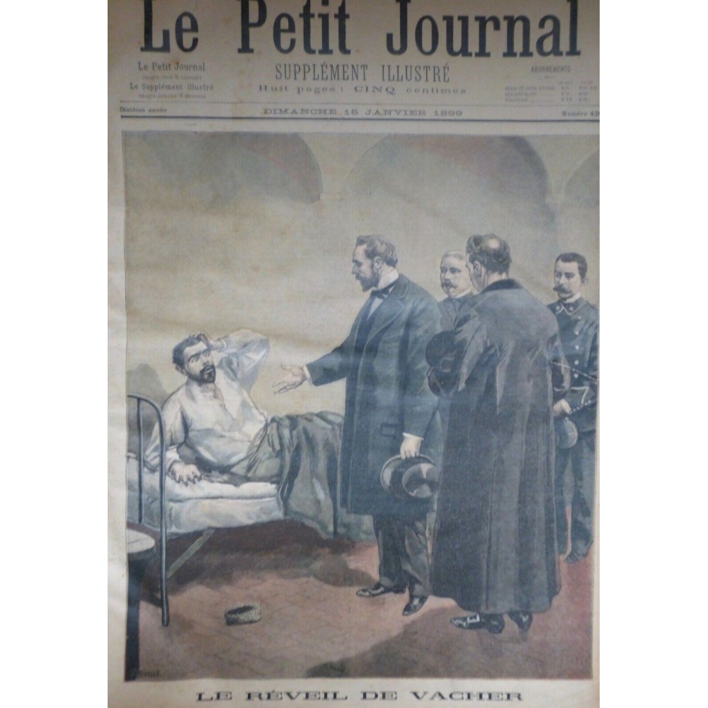 1899 TUEUR BERGER MEUTRE CRIME JOSEPH VACHER 3 JOURNAUX