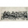 1865 MI BATAILLE TRAKTIR CHARGEMENT ARTILLERIE CROQUIS BINGHAM