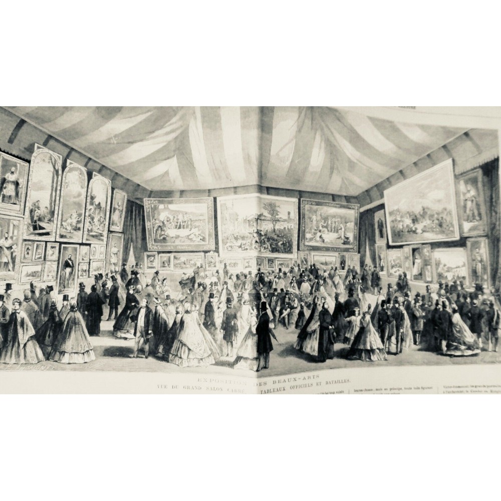 1867 MI PALAIS INDUSTRIE EXPOSITION TABLEAUX PROTAIS PUVIS DE CHAVANNES