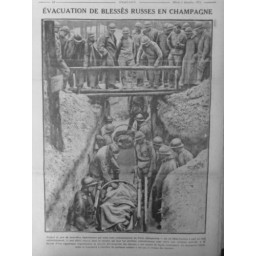 1916 MUTILES EVACUATION BLESSES RUSSES CHAMPAGNE