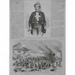 1863 I EVENEMENT POLOGNE COMBAT MIECHOW ROCHEBRUNE COMMANDANT ZOUAVE MORT