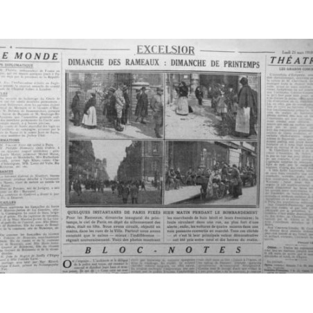 1918 FEMMES GUERRE CLICHES RUES PARIS BOMBARDEMENT