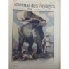 1913 ELEPHANTS GARDIEN DEFILE PAR LUCIEN ZEVORE