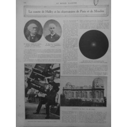 1910 MI ASTRONOMIE COMETE HALEY OBSERVATOIRES PARIS MEUDON