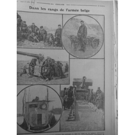 1915 CHIENS GUERRE DANS RANGS ARMEE BELGE PRECIEUX COLLABORATEURS