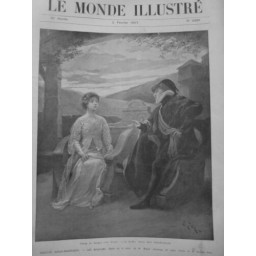 1907 PERSONNALITE FEMME THEATRE SARAH BERNHARDT LES BOUFFONS