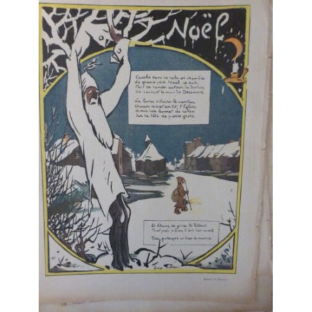 1909 LE RIRE NOEL ARBRE DEGUISE POEME DESSIN DELAW