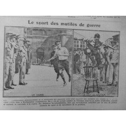 1916 MUTILES GUERRE SPORT SAUT HAUTEUR COURSE PERFECTION PROTHESES