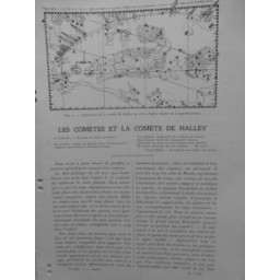 1926 ASTRONOMIE TRAJECTOIRE COMETTE HALLEY