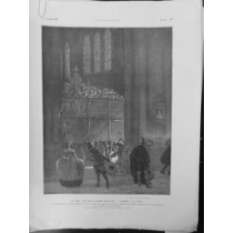 1920 DON JUAN HOMME ROSE BATAILLE CATHEDRALE SEVILLE THEATRE DESSIN SCOTT