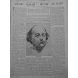 1933 DI PERSONNALITES GUSTAVE FLAUBERT VICTIME LITTERAIRE RECIT JULES CHANCEL