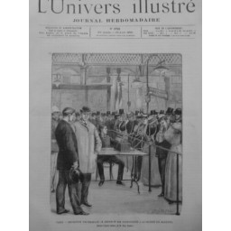 1889 PERSONNALITES M.EDISON PHONOGRAPHE EXPOSITION UNIVERSELLE DESSI P.DESTEZ