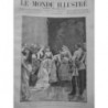 1887 PERSONNALITE FEMME JUBILE REINE VICTORIA HOTES PRINCIERS SALLE TRONE