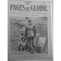 1916 CHIENS GUERRE OFFICIER TENUE GAZ ASPHYXIANTS ACCOMPAGNE CHIEN PATROUILLEUR