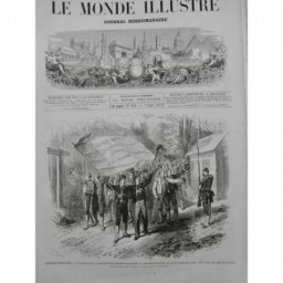 1872 I MI ALSACE COL BREMONT FRONTIERE CONSCRIT DEPART FRANCE 3 JOURNAUX