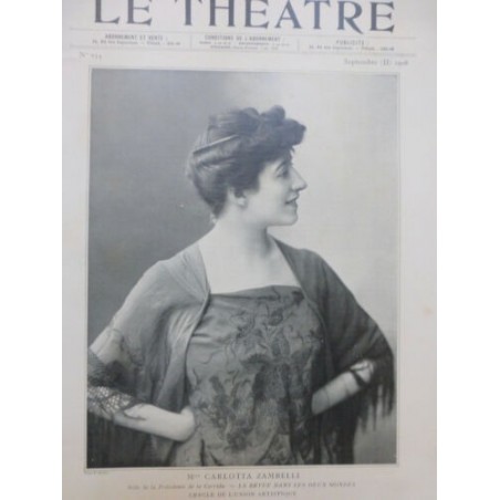 1908 THEATRE CARLOTTA ZAMBELLI CORRIDA LOUISE MANCINI TANNHAUSER