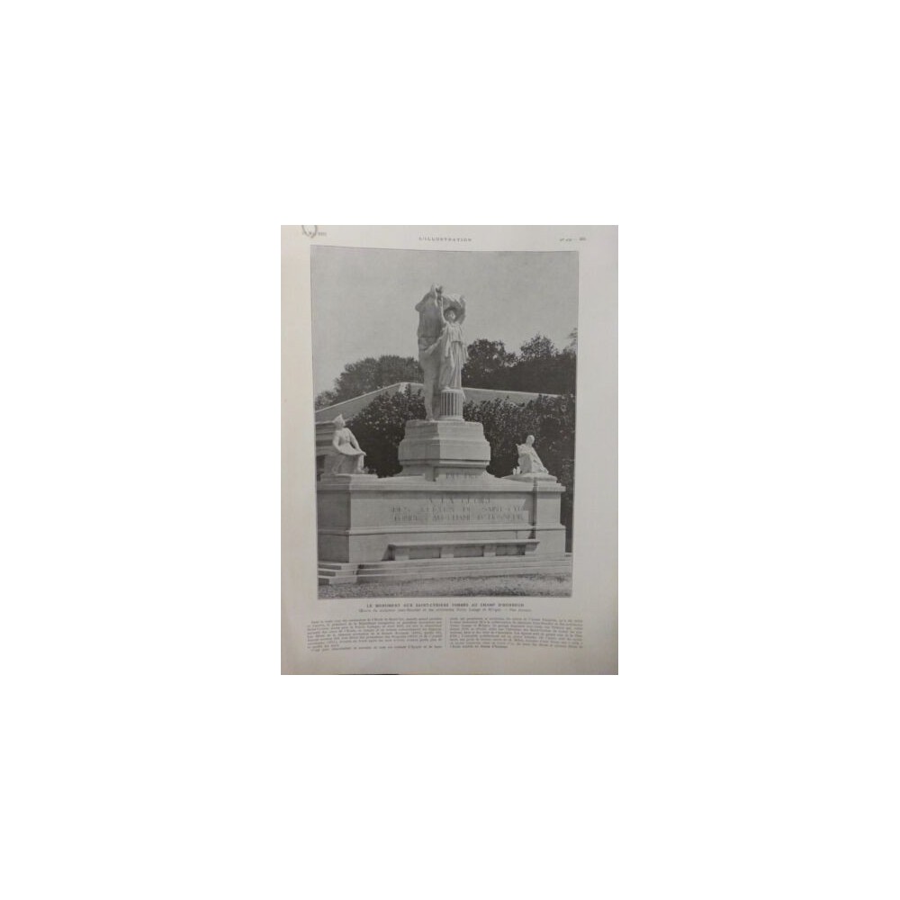 1922 I MONUMENT SAINT CYRIENS MORTS GUERRE SCULPTEUR BOUCHER ARCHITECTES LESAGE