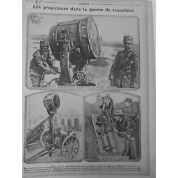 1915 ELECTRICITE PROJECTEURS ARMEE ITALIENNE ALLEMAND