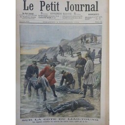 1904 GUERRE RUSSO-JAPONAISE COTE LIAO-TOUNG JAPONAIS RECUEILLENT CADAVRES RUSSES