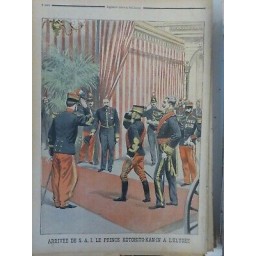 1900 PJ ARRIVEE SON ALTESSE IMPERIAL PRINCE KOTOHITO-KAN-IN ELYSEE