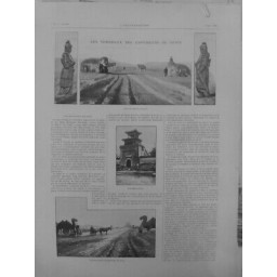 1901 CHINEPLAINE TOMBEAUX EMPEREURS CHINOIS MING 1 JOURNAL ORIGINAL