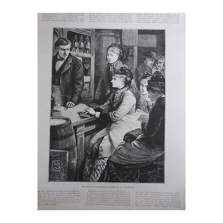 1876 FEMME ALCOOL CROISADE TEMPERANCE