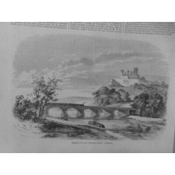 1857 MI BEZIERS TRAIN PONT BATEAU CATHEDRALE