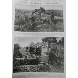 1914 1918 TANK SWINTON INVENTEUR BATAILLE GUERRE CHAR ASSAUT ARBRES 7 JOURNAUX