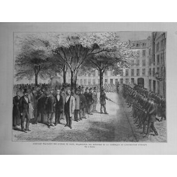 1873 UI EXERCISES MILITAIRES LYCEENS PARIS MINISTRES GUERRE INSTRUCTION PUBIQUE