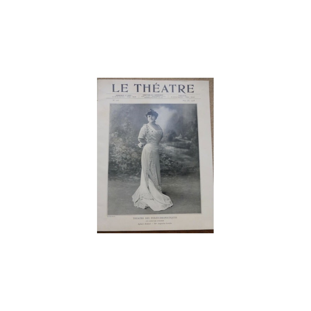 1908 THEATRE LERICHE CASSIVE SUZANNE CARLIX RACHEL LAUNAY